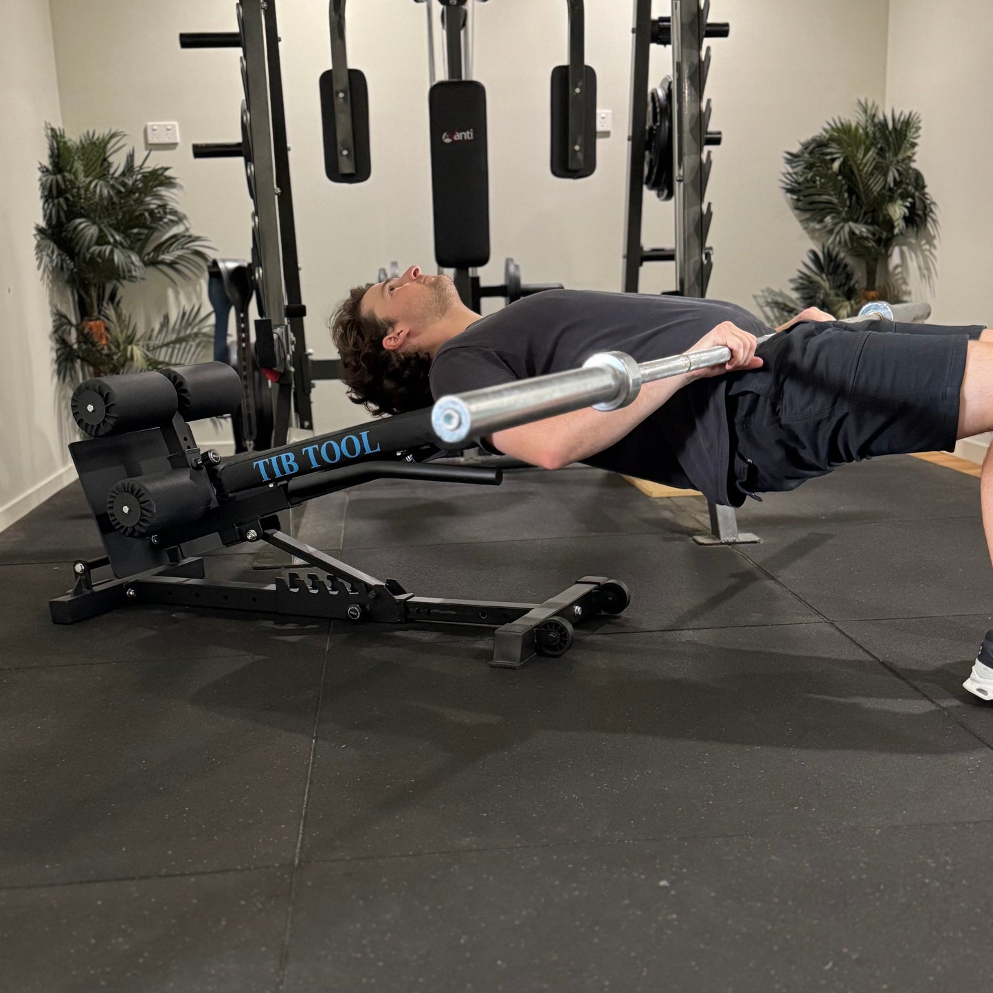 Bench used for hip thrusts.