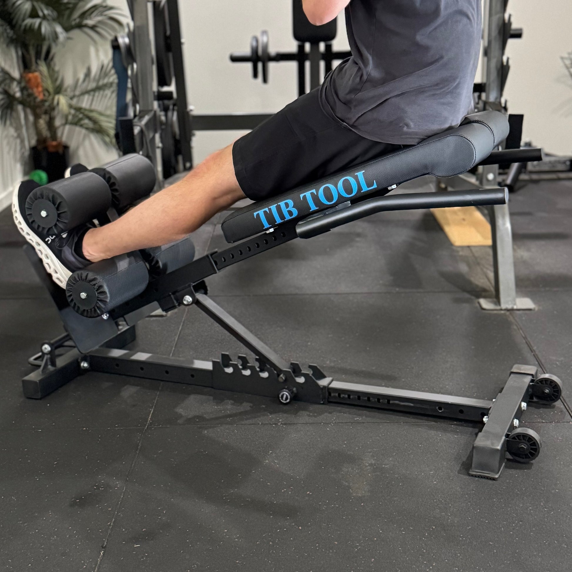 Weight bench for sit ups.