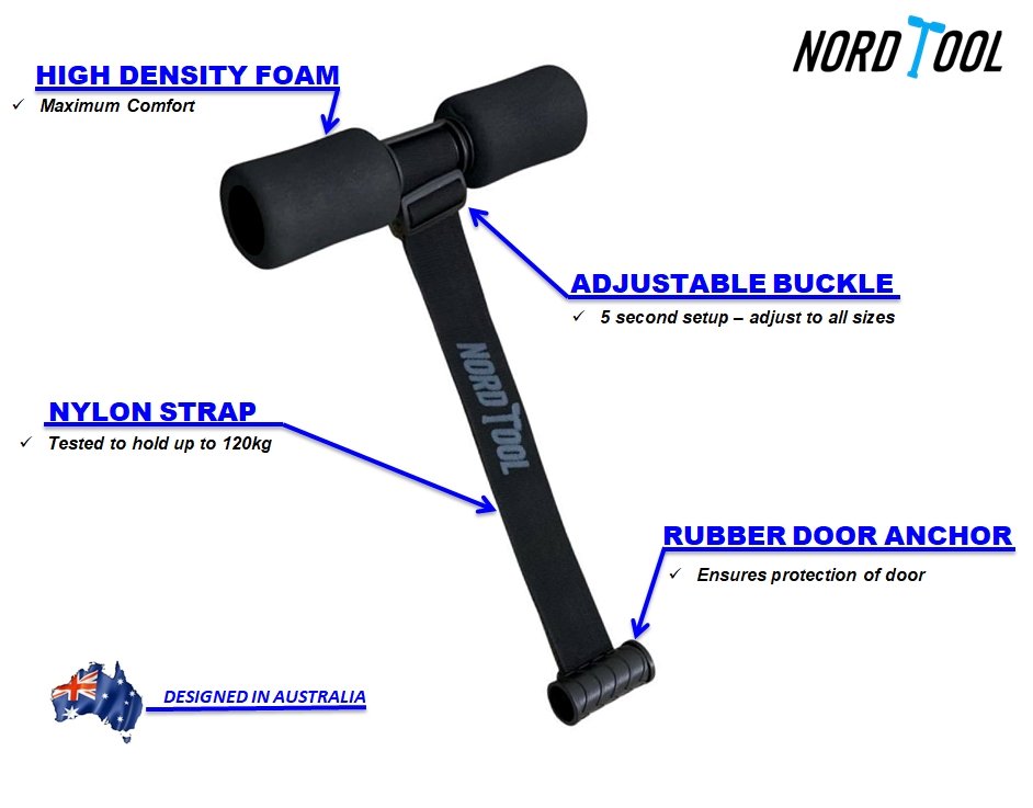 Nordic Curl Strap, NordStick, Nord Tool, Home gym workout