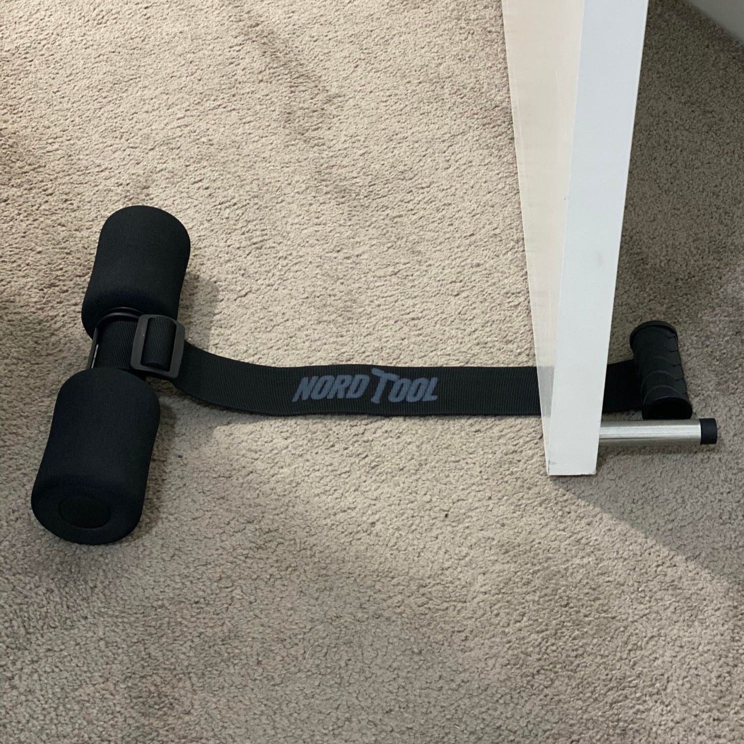 NordStick Nordic Hamstring Curl Strap - Original Nord Stick Exercise Set for Home and Travel - 5 Second Set Up